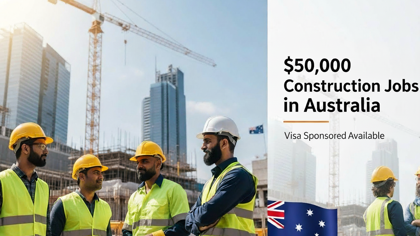 $50,000 Construction Jobs In Australia With Visa Sponsorship
